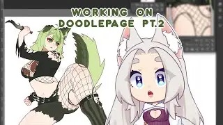 🐊 Working on doodlepage pt.2 &sdot;˚₊☁︎˙ ♡ ⌞ VArtist ⌝ ⟡ 2025.11.23. ୨୧