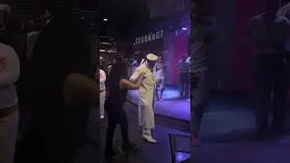 Old school stepper steppin with a new school stepper