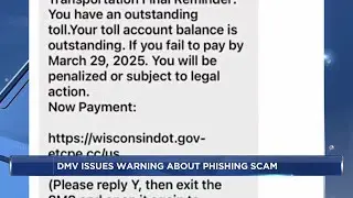 WisDOT DMV phishing scam