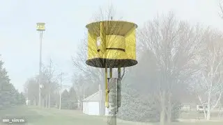 Federal Signal SD-10 Siren Test - Full Fast Wail - Hospers, Iowa