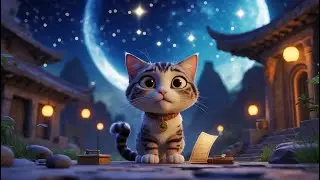 Buttons and the Secret of the Star Chart Stories 223 #cat #cute #ai #catlover #catvideos #aiimages