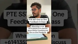 PTE SST One on One Feedback in Class | M and MM PTE NAATI