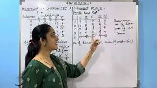 Maximization Unbalanced Assignment Problem #12thclass #maths #education #commerce #maharashtraboard