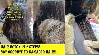 Hair Botox treatment | Brazilian keratin treatment | DIY Botox treatment at home step by step