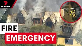 Fire fight to save a Hurstbridge home | 7 News Australia