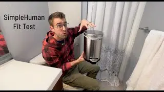 ★★★★★ SimpleHuman Bathroom Trash Can - Perfectly sized for toilets and bathrooms