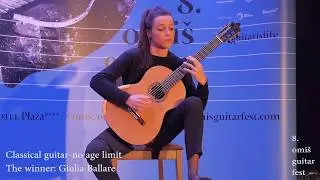 Omis guitar fest 2017. - Classical guitar - Giulia Ballare (Winner)
