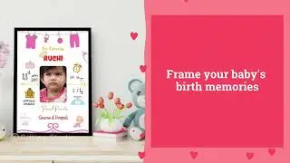 Baby Birth frame | Newborn baby frame