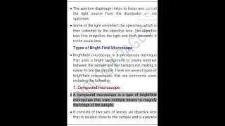 MICROBIOLOGY PART- 4/ MICROSCOPE-2# bright field microscope
