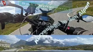 Kurvenjagd -  San Bernardino Pass, Schweiz, auf dem Motorrad