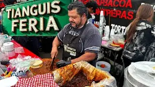 La BARBACOA BUCHE MORONGA Más RICO en El MERCADO MAS BARATO | El TIANGUIS DE LA ANTIGUA FERIA