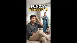 Sunday Reality 😂 | Relax Plan vs Family Plan | #Shorts