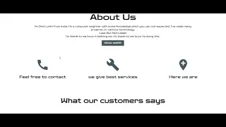 add about us with grid and services section using html and css icons