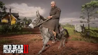 VIAJANDO DE BURRINHO pro México - Escoltando o Frei e a Freira até o México - Red Dead Redemption 2