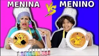 COLORINDO BOLO COM 3 CORES NA ESCOLA!! ( Menino Chato Vs Menina Comportada!)