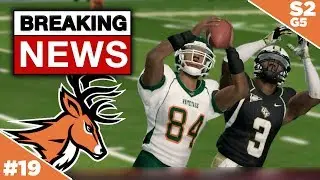 BREAKING NEWS: Somebody Gets Let Go!  - Whitetails | NCAA Football 14  - Ep 19