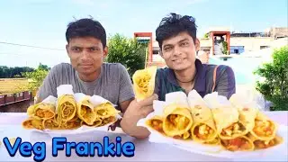 Homemade Veg Frankie Eating Challenge | Veg Kathi Roll Eating Challenge | Veg Frankie Roll