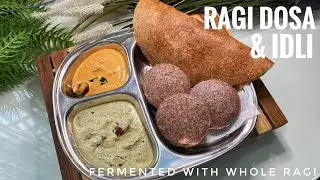 Healthy Crispy Ragi Dosa & Idli | Finger millet Dosa | रागी डोसा & इडली की आसान रेसिपी | Gluten free