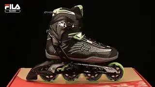 Role FILA Plume 84 black/green &bull; Skates.ro