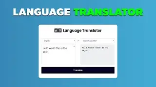 Build a Language Translator App with React – Full Tutorial
