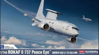 Модель самолета Peace Eye 1/144 E 737 от Building Academy, часть 1.