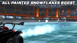 All Painted Snowflakes Boost - Rocket League Showcase