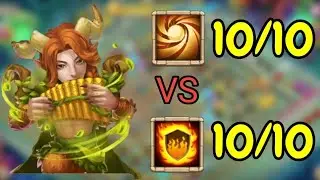 Rambard l 10/10 Sacred Light VS 10/10 Flame Guard l Castle Clash