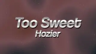 Hozier - Too Sweet  🔥 (lyrics)