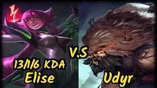 TL Xmithie (ELISE) vs UDYR - 13/1/6 KDA JUNGLE GAMEPLAY - NA Ranked DIAMOND