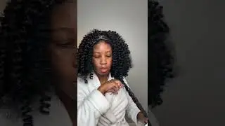 DIY Curly Crochet Wig - Quick Protective Style - #crochettutorial #crochetwig #protectivestyles