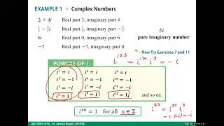 MATH001, 1.5 Complex Numbers