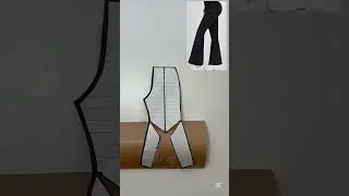 How to Cut Flared Pants &ndash; Step-by-Step Tutorial#FlaredPantsDIY #SewingTutorial