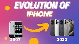 Evolution of iPhones from 2007 to 2023