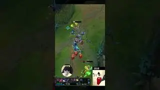 T1 Zeus Cho'gath 200IQ - League of Legends #shorts