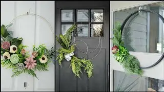50 Modern Wreath Ideas For Porch & Outdoor Decoration | Latest Luxury Spring Wreaths Collection