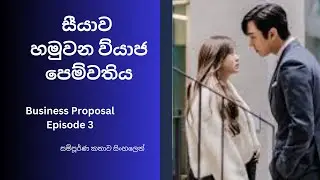 සීයාව හමුවන ව්&zwj;යාජ පෙම්වතිය  Business Proposal episode 3 sinhala review...