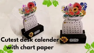 Handmade desk calender/cutest desk calender decor/mini desk calender/easy diy crafts@jskgallery1471 