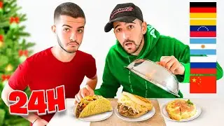 24 HORAS COMIENDO COMIDA DE TODOS LOS PAISES CON MI PRIMO !! - ElChurches