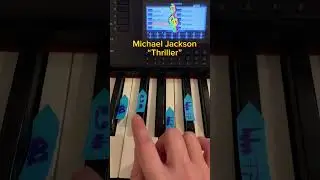 Super Quick Piano Tutorial-&ldquo;Thriller&rdquo;-Michael Jackson#shorts
