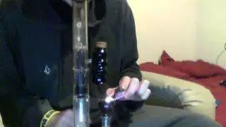 Inline double perced bong