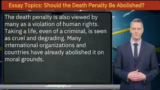 Essay Topics: Should the Death Penalty Be Abolished?