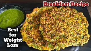 Iron , Protein rich Besan Palak Chilla for Weight Loss | Weight Loss Recipe | Quick Breakfast Ideas 
