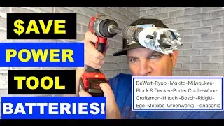 SAVE On Milwaukee and Other Power Tool Batteries! #save #money #power #tools #battery #charger #new