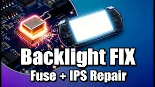 Ремонт подсветки PSP 1000 | Замена предохранителя и ремонт экрана IPS 2025