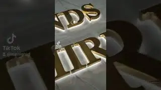 Customized Office Wall Metal Letter Signs Alphabet back lit led #led Business  Indoor #ledlight