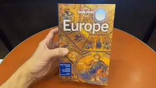 LONELY PLANET EUROPE TRAVEL GUIDE BOOK CLOSE UP AND INSIDE LOOK