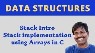 STACK || PUSH and POP || STACK implementation using Arrays in C || DATA STRUCTURES