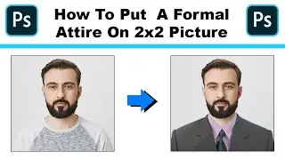 2x2 Picture With Formal Attire | Basic Photoshop Tutorial (Tagalog) | Free Template