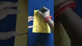 handmade paper flower 🌹 mask.. yellow flower #papercrafting #shortsvideo