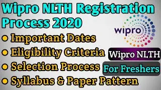 Wipro Registration Process 2020 | How to Apply | Elite NLTH | Wipro Recruitment 2019